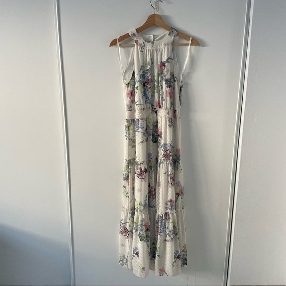 Ted Baker Kahlay Pergola Tiered Midi Dress (Ted Size 0) US size 2 - Picture 6 of 14